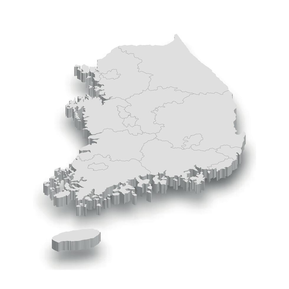 South Korea country map