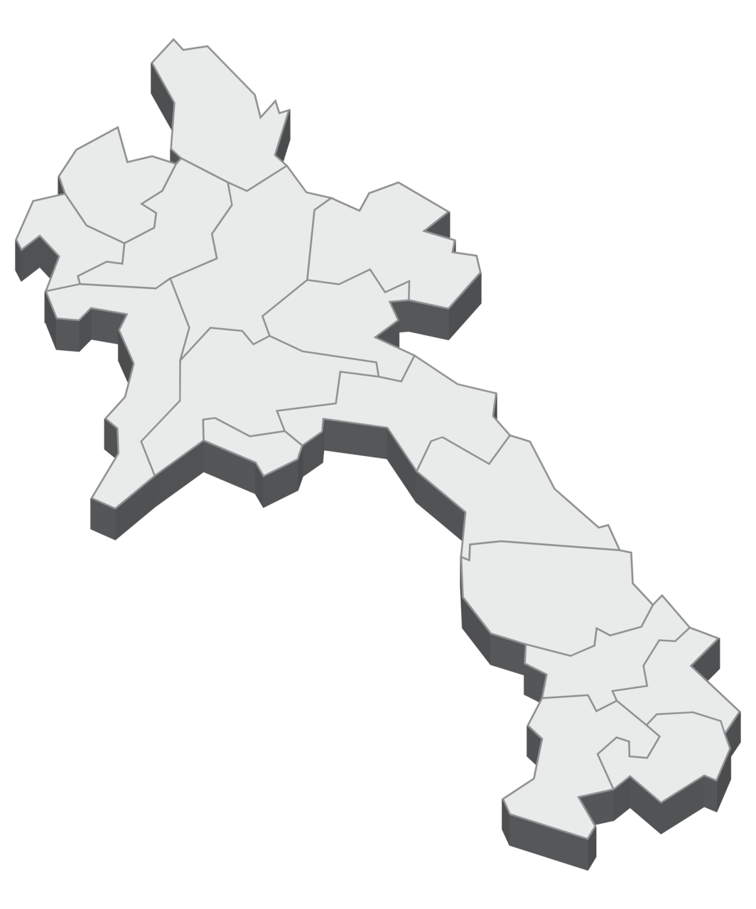 Map of Laos