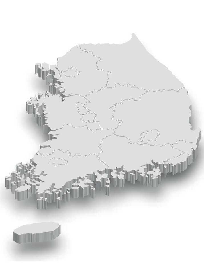 Map of South Korea